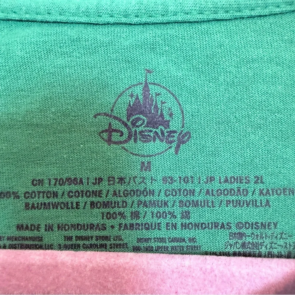 Disney Store Tinker Bell "Merry & Bright" Green Christmas Graphic Tee - Medium - Picture 2 of 7